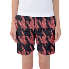 Dogstooth Pattern Closeup Women s Basketball Shorts by Nexatart