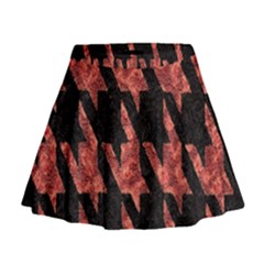 Dogstooth Pattern Closeup Mini Flare Skirt by Nexatart