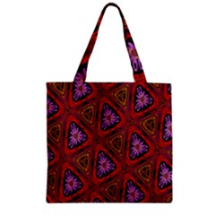 Computer Graphics Graphics Ornament Zipper Grocery Tote Bag