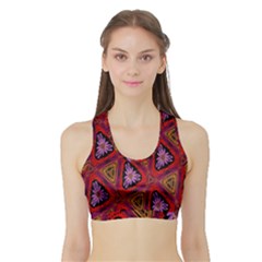 Computer Graphics Graphics Ornament Sports Bra With Border