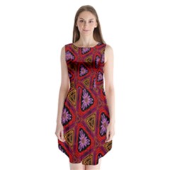 Computer Graphics Graphics Ornament Sleeveless Chiffon Dress  