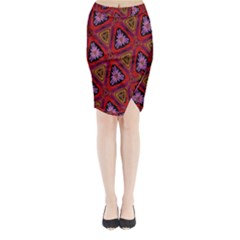 Computer Graphics Graphics Ornament Midi Wrap Pencil Skirt