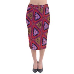 Computer Graphics Graphics Ornament Velvet Midi Pencil Skirt by Nexatart