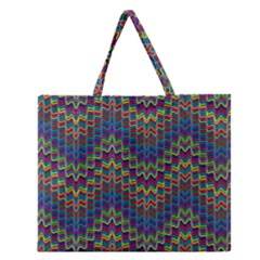 Decorative Ornamental Abstract Zipper Large Tote Bag by Nexatart