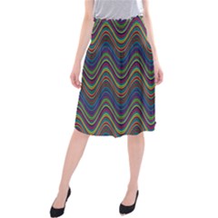 Decorative Ornamental Abstract Midi Beach Skirt by Nexatart