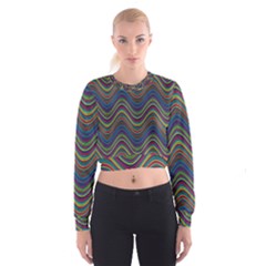 Decorative Ornamental Abstract Women s Cropped Sweatshirt by Nexatart