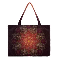 Floral Kaleidoscope Medium Tote Bag