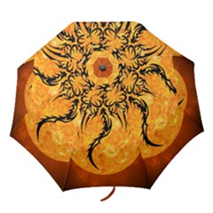 Dragon Fire Monster Creature Folding Umbrellas by Nexatart