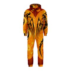 Dragon Fire Monster Creature Hooded Jumpsuit (kids) by Nexatart