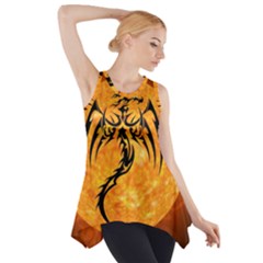 Dragon Fire Monster Creature Side Drop Tank Tunic