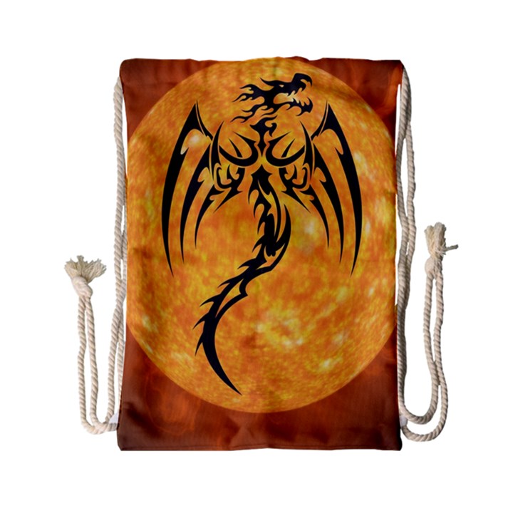 Dragon Fire Monster Creature Drawstring Bag (Small)