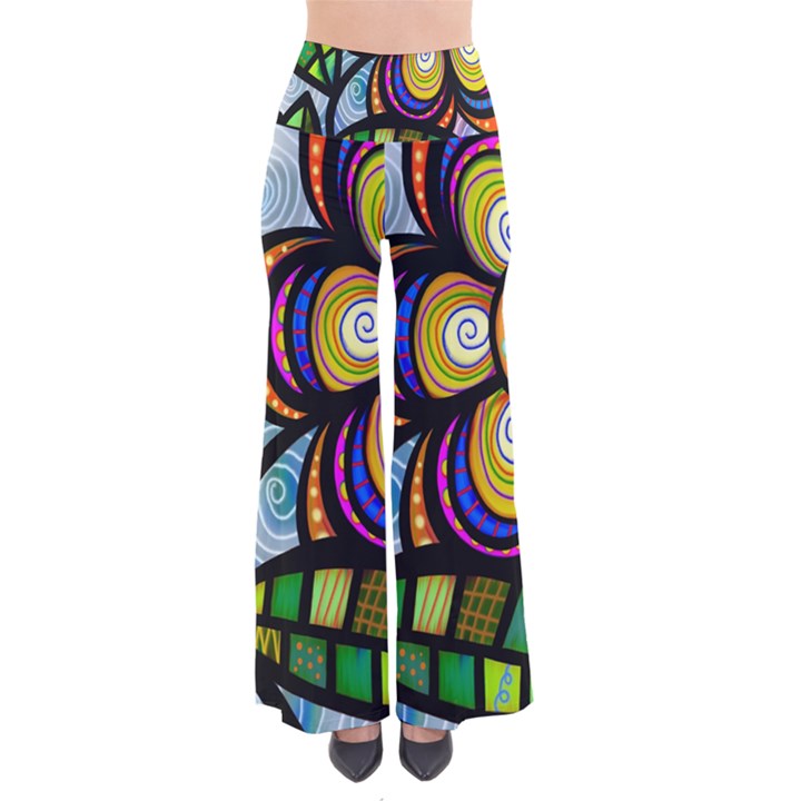 Folk Art Flower Pants