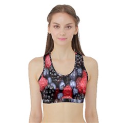 Forest Fruit Sports Bra With Border