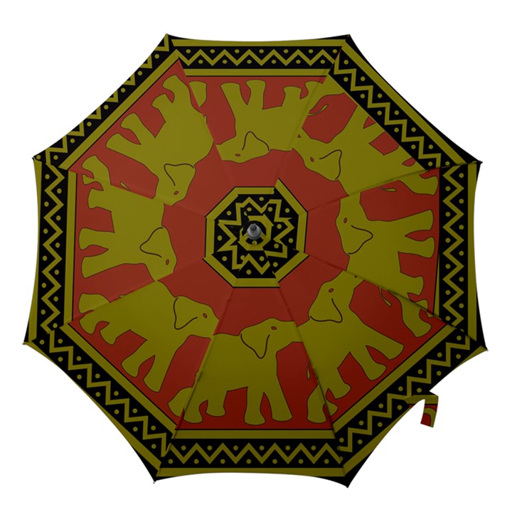 Elephant Pattern Hook Handle Umbrellas (Medium)