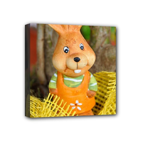 Easter Hare Easter Bunny Mini Canvas 4  X 4  by Nexatart