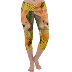 Easter Hare Easter Bunny Capri Yoga Leggings by Nexatart