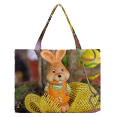 Easter Hare Easter Bunny Medium Zipper Tote Bag