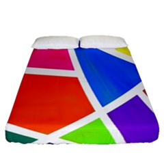 Geometric Blocks Fitted Sheet (queen Size)