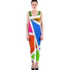 Geometric Blocks Onepiece Catsuit