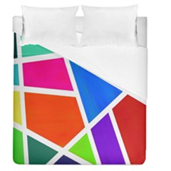 Geometric Blocks Duvet Cover (queen Size)