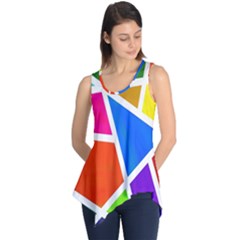 Geometric Blocks Sleeveless Tunic by Nexatart