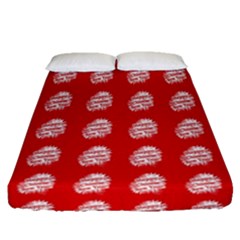 Happy Chinese New Year Pattern Fitted Sheet (queen Size)