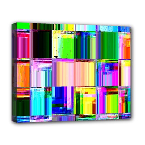 Glitch Art Abstract Deluxe Canvas 20  X 16   by Nexatart