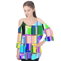 Glitch Art Abstract Flutter Tees