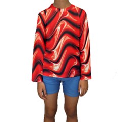 Fractal Mathematics Abstract Kids  Long Sleeve Swimwear by Nexatart