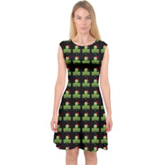 Irish Christmas Xmas Capsleeve Midi Dress