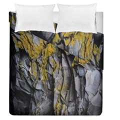 Grey Yellow Stone Duvet Cover Double Side (queen Size)