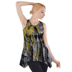 Grey Yellow Stone Side Drop Tank Tunic by Nexatart