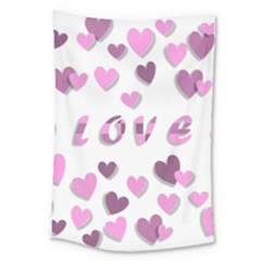 Love Valentine S Day 3d Fabric Large Tapestry