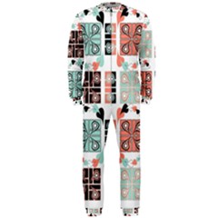 Mint Black Coral Heart Paisley Onepiece Jumpsuit (men) 