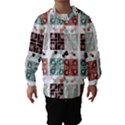 Mint Black Coral Heart Paisley Hooded Wind Breaker (Kids) View1