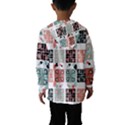 Mint Black Coral Heart Paisley Hooded Wind Breaker (Kids) View2