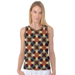 Kaleidoscope Image Background Women s Basketball Tank Top