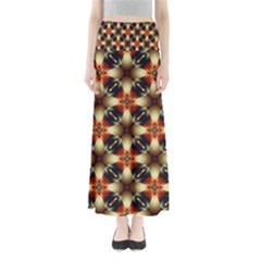 Kaleidoscope Image Background Maxi Skirts