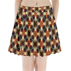 Kaleidoscope Image Background Pleated Mini Skirt