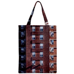 New York Building Windows Manhattan Zipper Classic Tote Bag by Nexatart