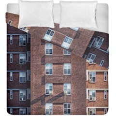 New York Building Windows Manhattan Duvet Cover Double Side (king Size)