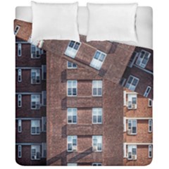 New York Building Windows Manhattan Duvet Cover Double Side (california King Size)