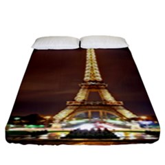 Paris Eiffel Tower Fitted Sheet (king Size)