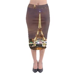 Paris Eiffel Tower Midi Pencil Skirt by Nexatart