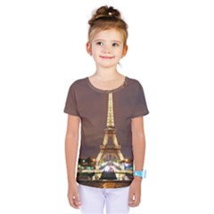 Paris Eiffel Tower Kids  One Piece Tee