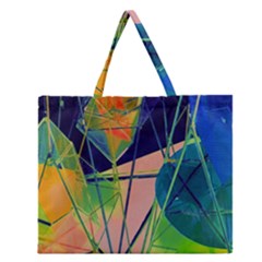 New Form Technology Zipper Large Tote Bag