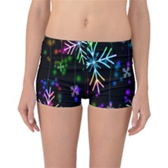 Nowflakes Snow Winter Christmas Boyleg Bikini Bottoms by Nexatart