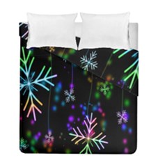 Nowflakes Snow Winter Christmas Duvet Cover Double Side (full/ Double Size) by Nexatart