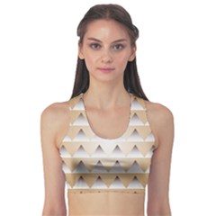 Pattern Retro Background Texture Sports Bra