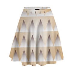 Pattern Retro Background Texture High Waist Skirt